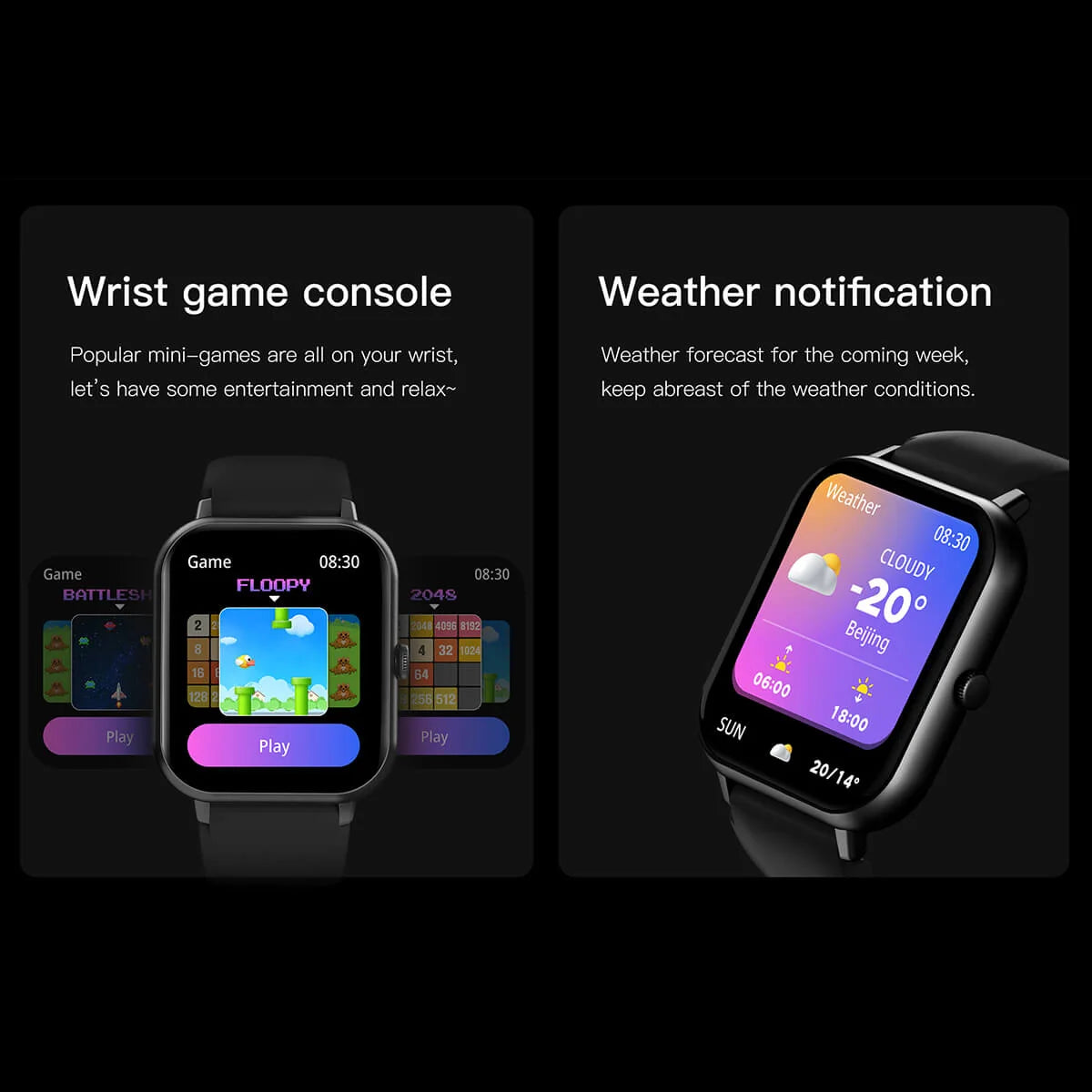 Smartwatch Pro Unisexe (Avec Application) - Pour Tous Les Âges