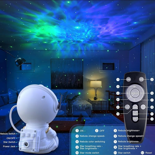 Astronaut Galaxy Projector – Starry Night Light for Children